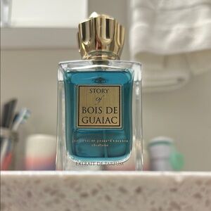 Blue and Gold Fragrance Bottle